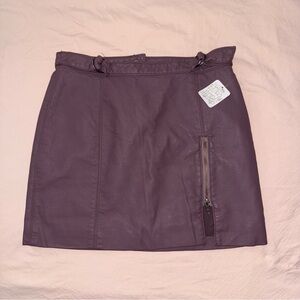 Free People Plum Mini Skirt